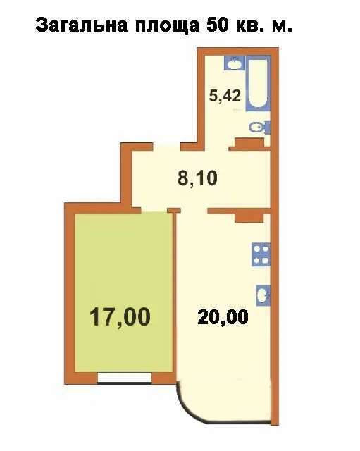 Оренда Квартира 1-кімнатна, 17/25 поверх на ул. Соломии Крушельницкой, 15-б Київ - фото 2