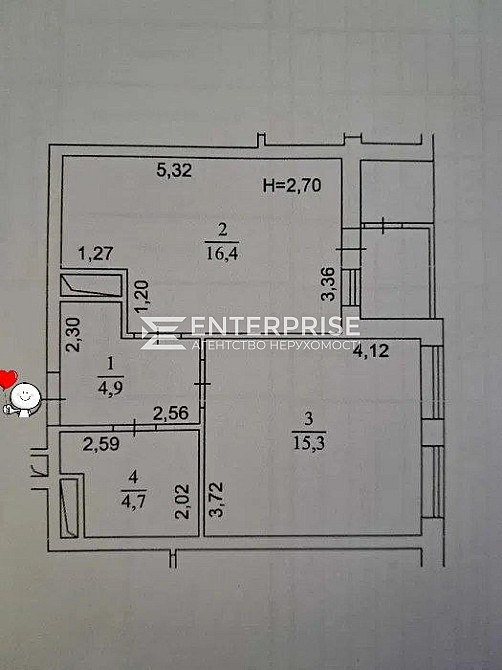 Продаж Квартира 1-кімнатна, 4/16 поверх на вул. Канальна Київ - фото 12