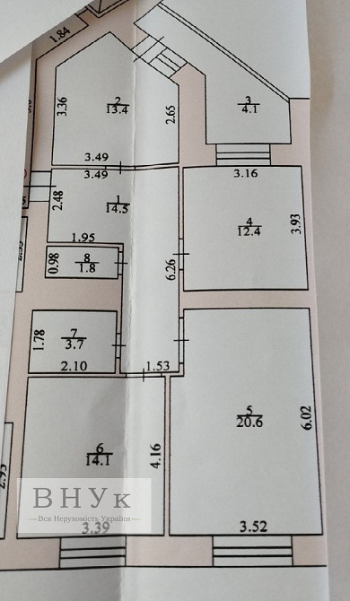 Продаж Квартира 3-кімнатна, 10/10 поверх на вул. Чумацька Тернопіль - фото 10