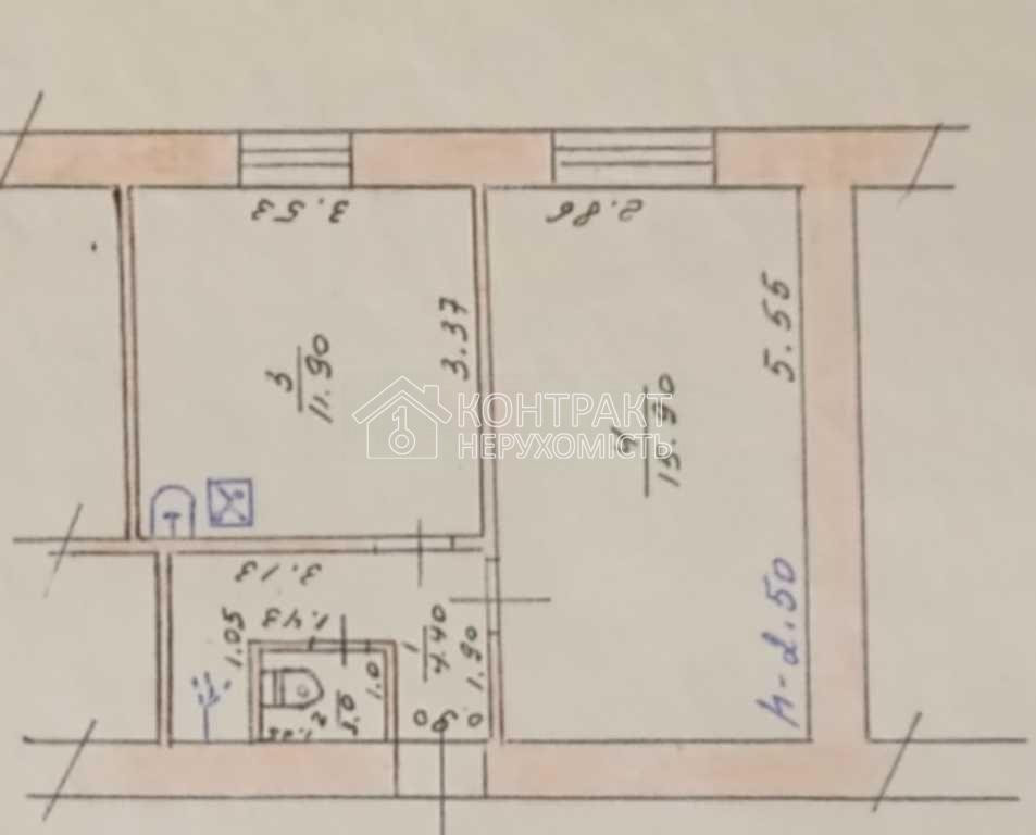 Продаж Квартира 1-кімнатна, 9/9 поверх на вул. Сумской шлях Солоницівка - фото 17