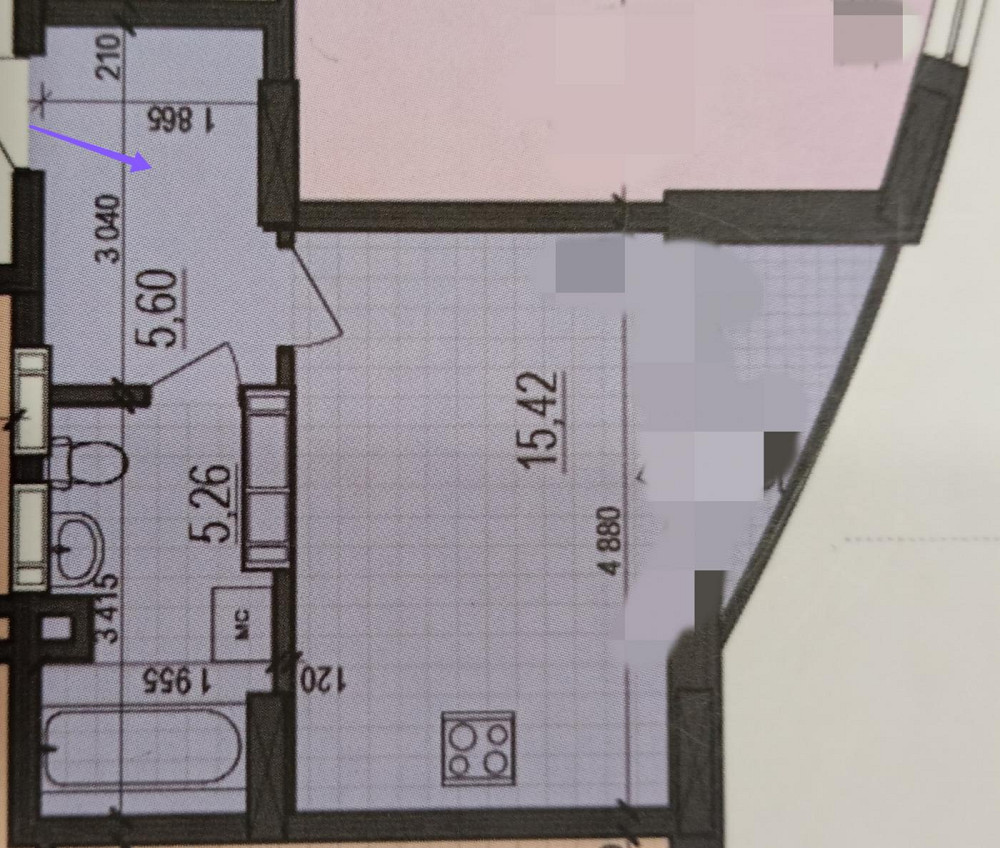 Продаж Квартира 1-кімнатна, 14/14 поверх на вул. Незалежності Житомир - фото 4