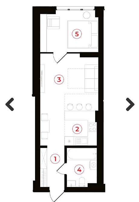 Продаж Квартира 1-кімнатна, 15/15 поверх на Південний б-р Ивано-Франковск - изображение 9
