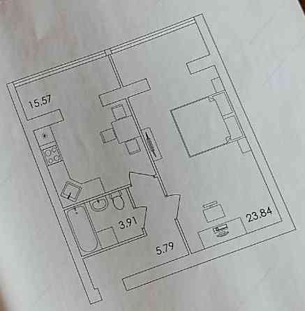 Продаж Квартира 1-кімнатна, 2/4 поверх на вул. жуйка Житомир