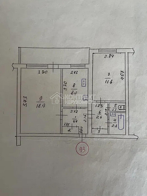 Продаж Квартира 2-кімнатна, 7/9 поверх на вул. Світла Кулиничі - фото 3