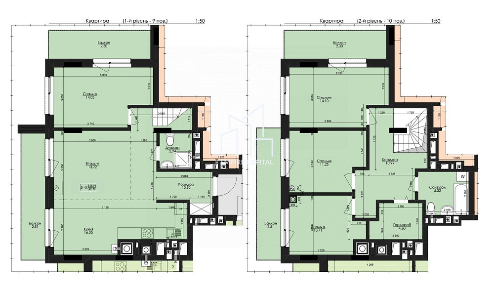 Продаж Квартира 4-кімнатна, 9/10 поверх на вул. Пимоненка Миколи Львів - фото 19