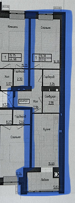 Продаж 1к Квартира 53 кв.м Домбровського 3-д Zhytomyr - photo 1