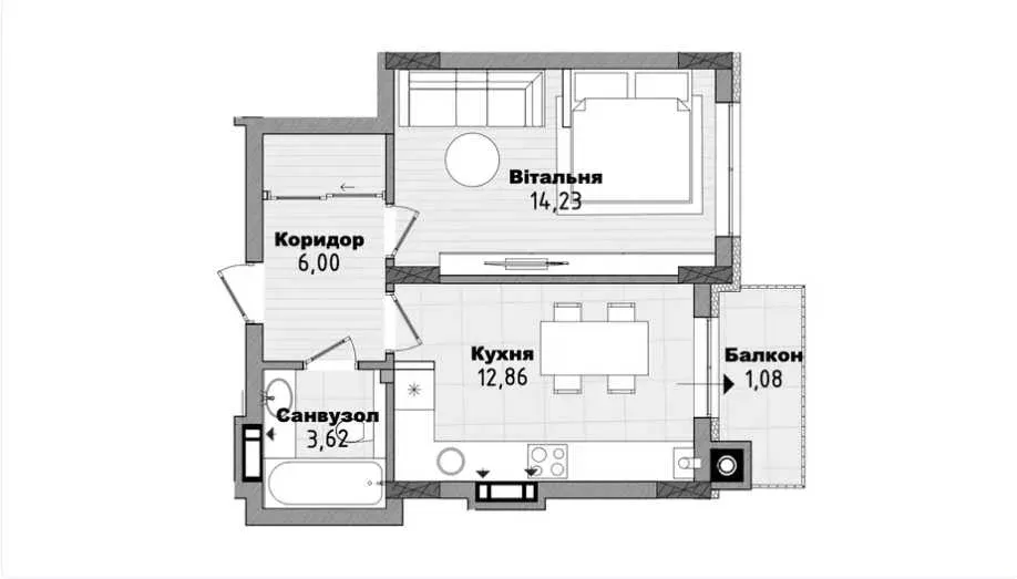 Продаж 1к Квартира 38 кв.м San Marco вул. Трускавецька Львів - фото 2