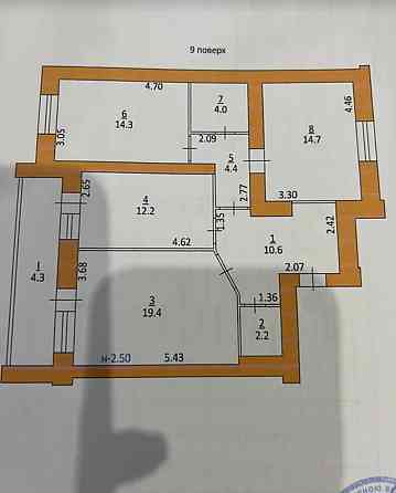 Продаж 3к квартири 86.1 кв. м на вул. Гайова Тернополь