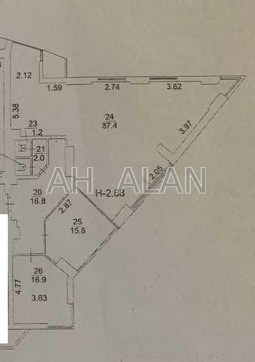 Оренда офісне приміщення на Шевченка Тараса бул., 33Б приміщень - 3, поверх - 11/20 Київ - фото 12