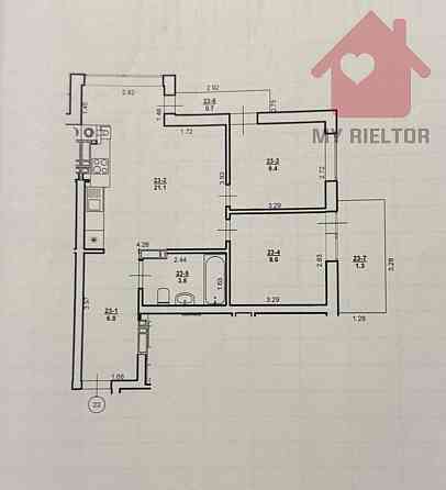 Продаж Квартира 2-кімнатна, 5/8 поверх на Перемоги Ужгород