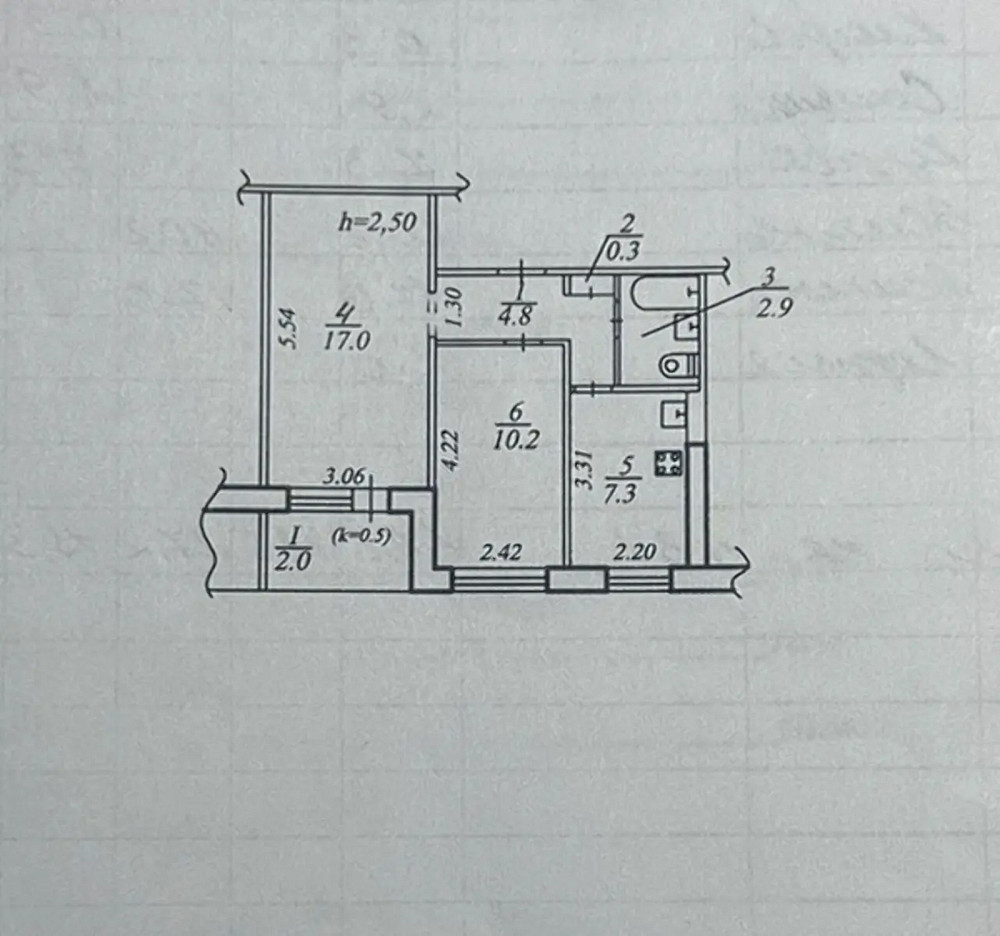 Продаж Квартира 2-кімнатна, 8/9 поверх на Желваковского ул., 6А Днепр - изображение 13