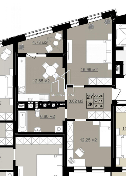 Продаж 2к квартири 61 кв. м Львів - фото 4