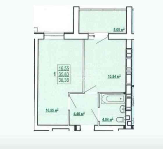 Продаж Квартира 1-кімнатна, 1/9 поверх на вул. Полтавський Шлях Харків