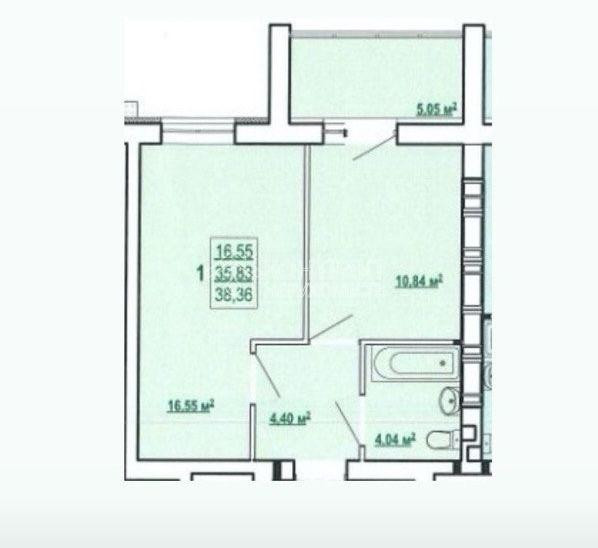 Продаж Квартира 1-кімнатна, 1/9 поверх на вул. Полтавський Шлях Харків - фото 2