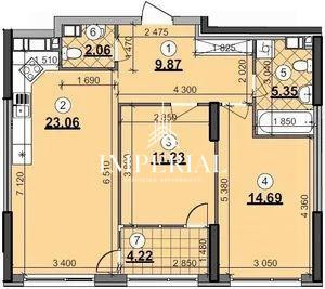 Продаж Квартира 2-кімнатна, 3/26 поверх на вул. Дніпровська набережна Київ - фото 6