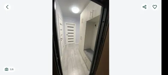 For rent 1-room apartment on Hmyri 20 with modern renovation, residential complex 