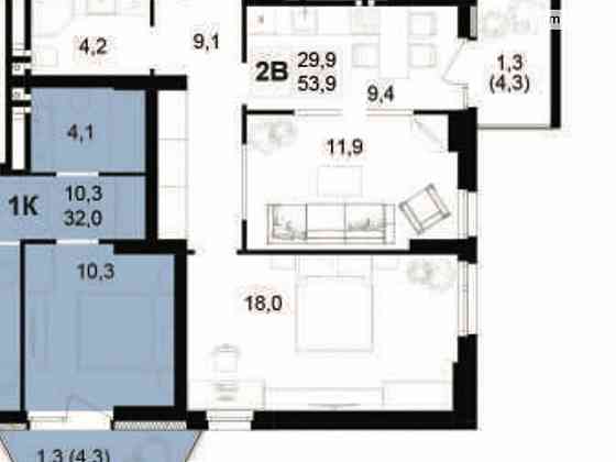 Продаж Квартира 2-кімнатна, 4/9 поверх на Цегельний Вінниця