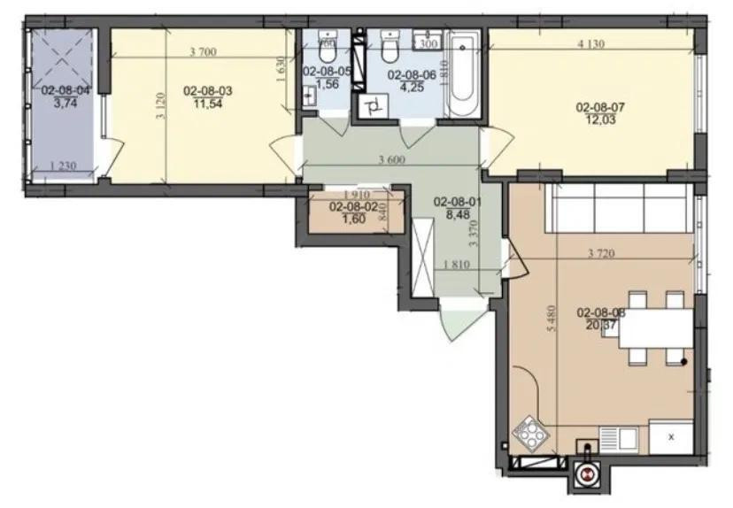 Продаж 2к Квартира 63 кв.м Трускавецька Львів - фото 4