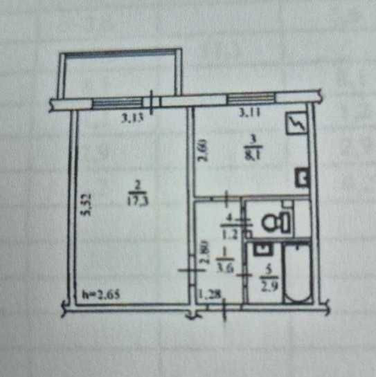 Продаж Квартира 1-кімнатна, 10/21 поверх на Заболотного Академіка вул., д. 78 Київ - фото 15