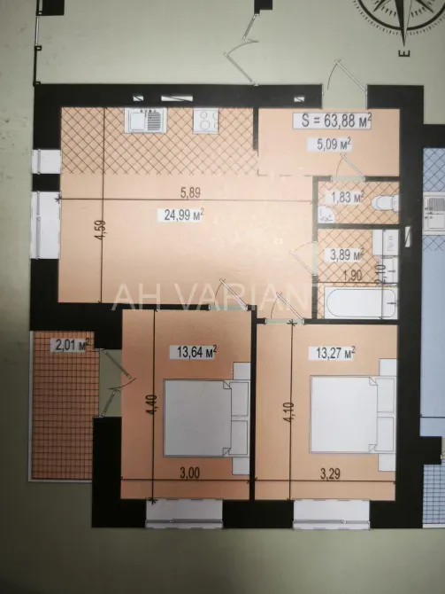 Продаж 2к Квартира 64 кв.м Легоцького 64 Ужгород - фото 13