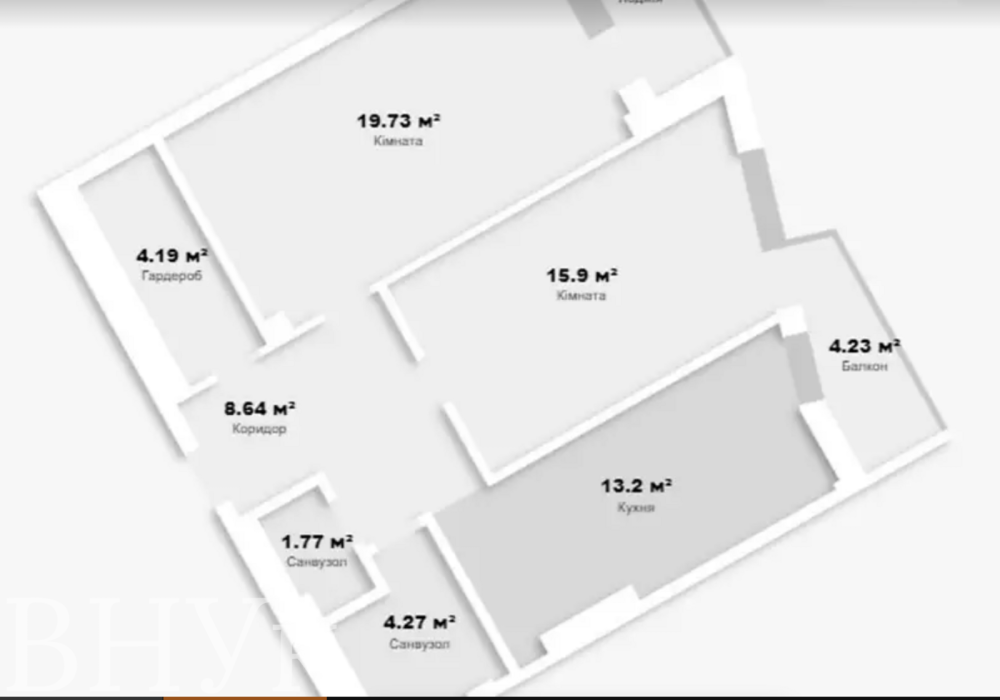 Продаж Квартира 2-кімнатна, 4/13 поверх на вул. Тарнавського Генерала Ternopil' - photo 6