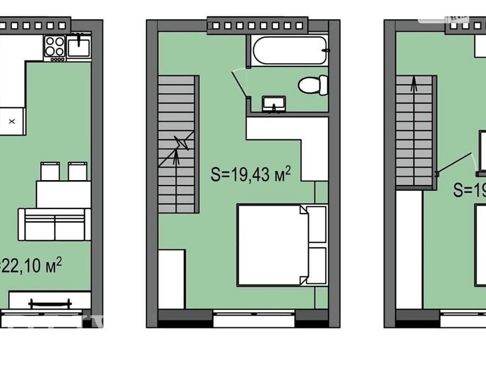Продаж Квартира 3-кімнатна, 3/3 поверх на Зоряна  - фото 16