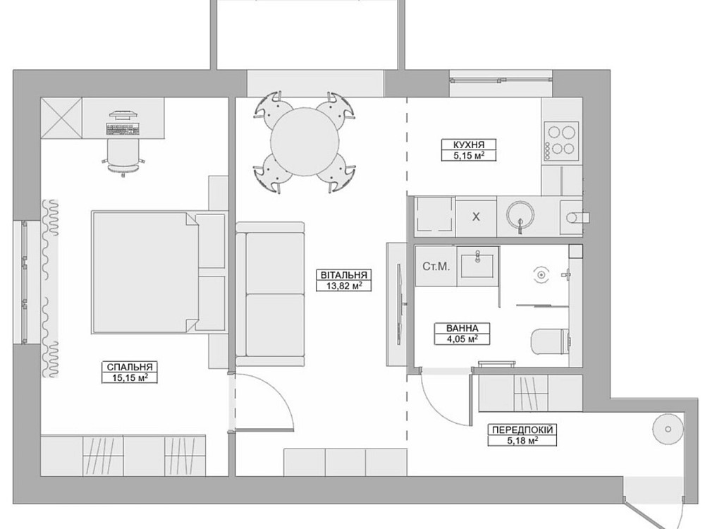 Продаж Квартира 2-кімнатна, 2/5 поверх на Артема Вінниця - фото 1