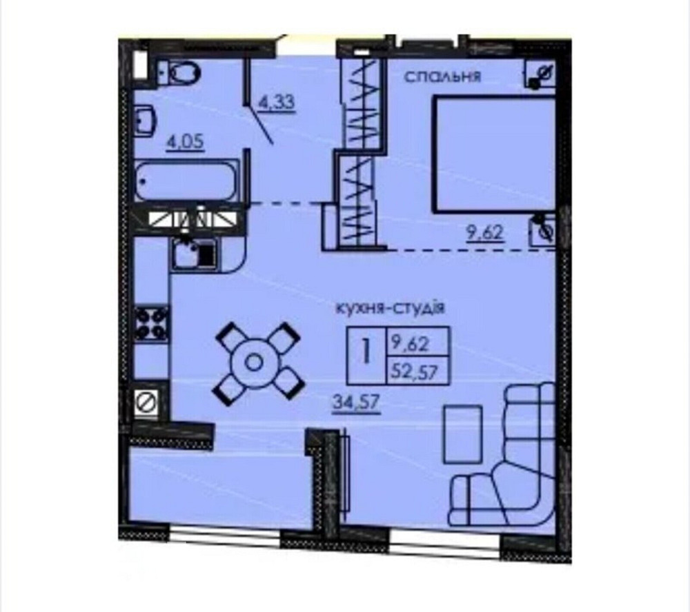 Продаж Квартира 2-кімнатна, 3/10 поверх на Бандери Ternopil' - photo 2