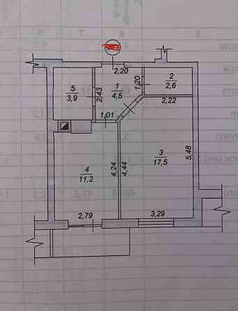 Продаж 1к Квартира 42 кв.м Вітрука 6в Zhytomyr