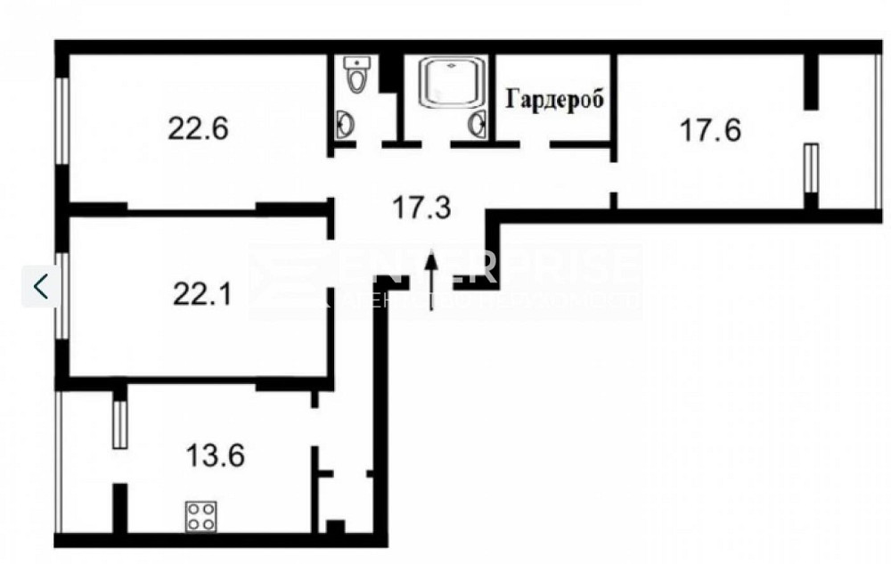 Продаж Квартира 3-кімнатна, 15/26 поверх на вул. Олевская Київ - фото 20
