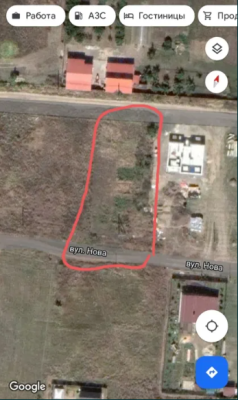 Продаж земельної ділянки 0.1 соток на ул. Нова, 38 Фонтанка