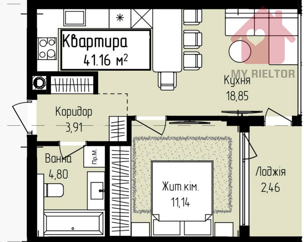 Продаж квартир у сучасний ЖК Fly Town! Ужгород - фото 8