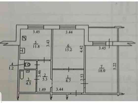 Продаж Квартира 2-кімнатна, 6/16 поверх на Вишняківська, 13б Киев