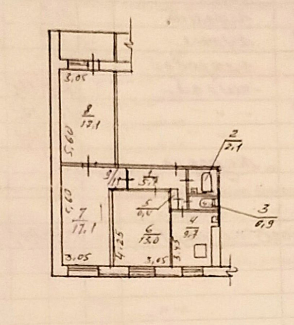Продаж Квартира 3-кімнатна, 1/9 поверх на Новогодняя ул., 77 Днепр - изображение 16