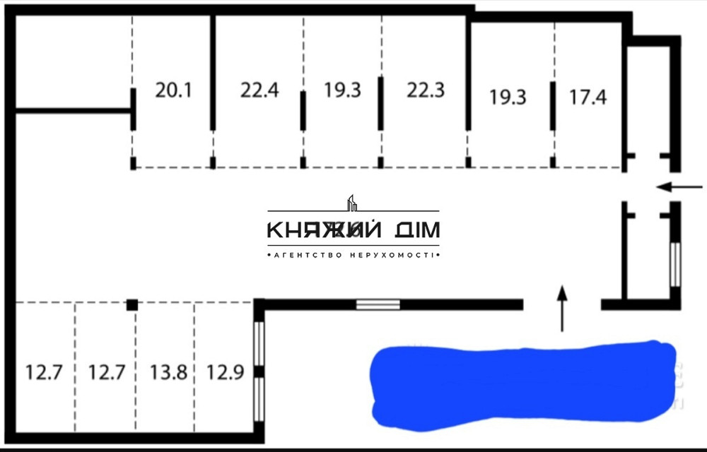 Оренда офісне приміщення на Здолбуновская ул. поверх - 1/23 Київ - фото 11