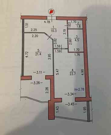 Продаж 1к Квартира 61 кв.м Синельниківська 14 Zhytomyr