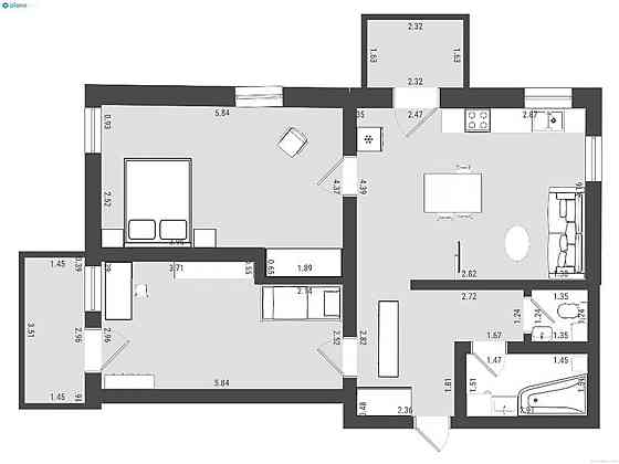 Оренда Квартира 3-кімнатна, 3/4 поверх на ул. Золотоворотская Kiev