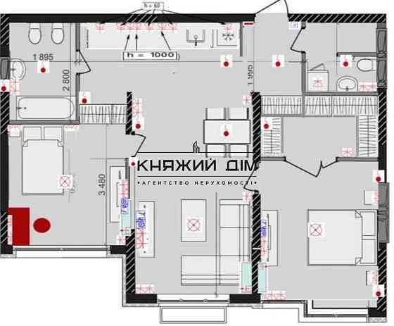 БЕЗ КОМІСІІ ПРОДАЖ 3 кімнатна квартира ЖК Perfect Town КОД 21146075 Київ