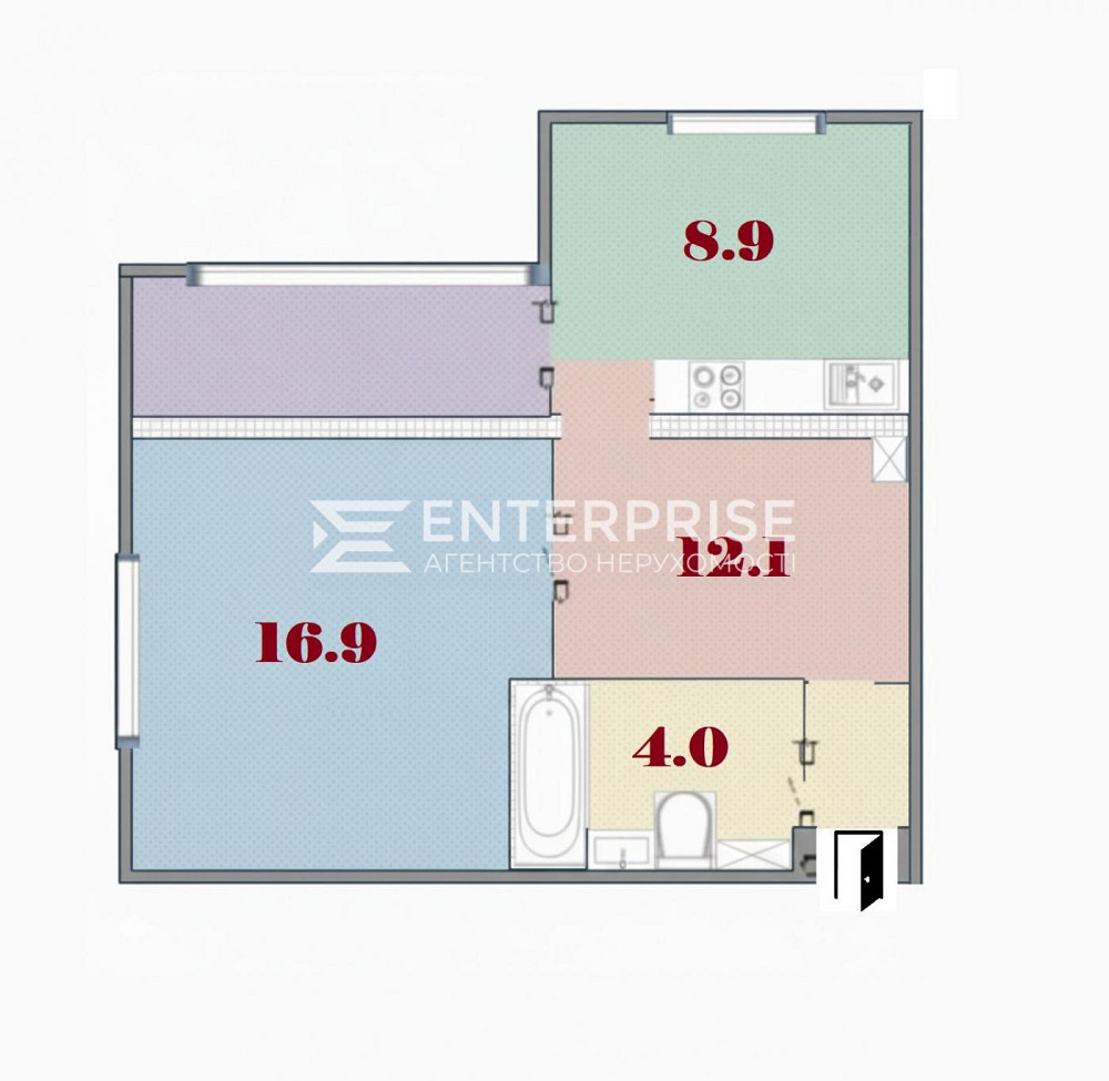 Продаж Квартира 1-кімнатна, 7/16 поверх на вул. Левка Лук’яненка Kiev - photo 11