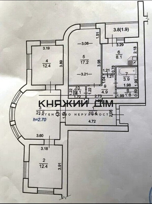 Продаж 4-х кімнатної квартири в ЖК Чайки. № 21144474 Чайки (Богуславський район) - фото 18