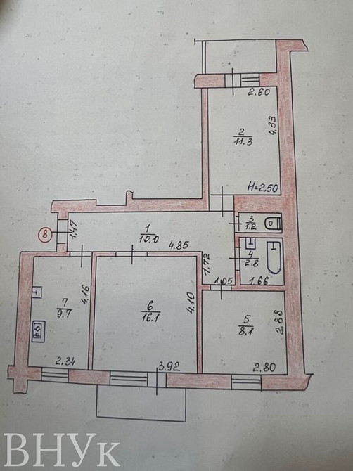 Продаж Квартира 3-кімнатна, 2/6 поверх на липинського біля садочока Луцьк - фото 17