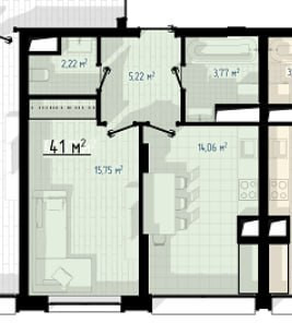 Продаж Квартира 1-кімнатна, 5/12 поверх на вул. Целевича Ю. Івано-Франківськ - фото 19