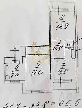 Продаються дві кімнати в 3-х кімнатній квартирі в Деснянському р-ні Киев