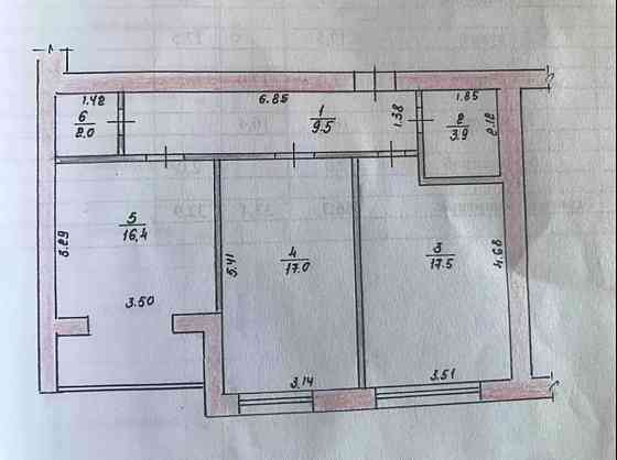 Продаж Квартира 2-кімнатна, 9/10 поверх на вул. Чуднівська Житомир
