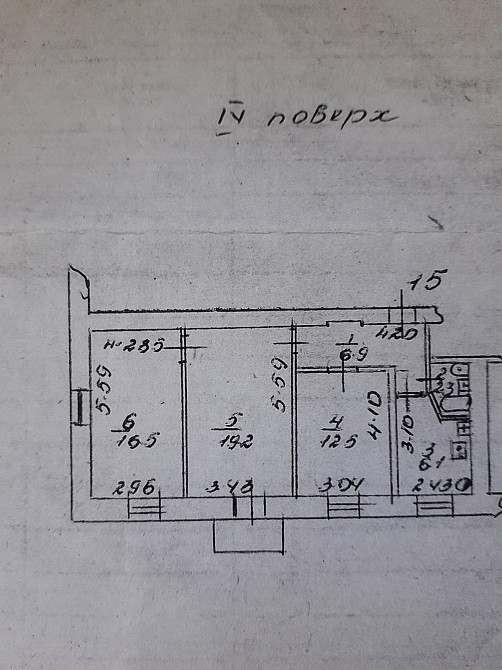 3-комнатная квартира ул. Комитетская переоборудована в 4-ох комнатную Одеса - фото 12