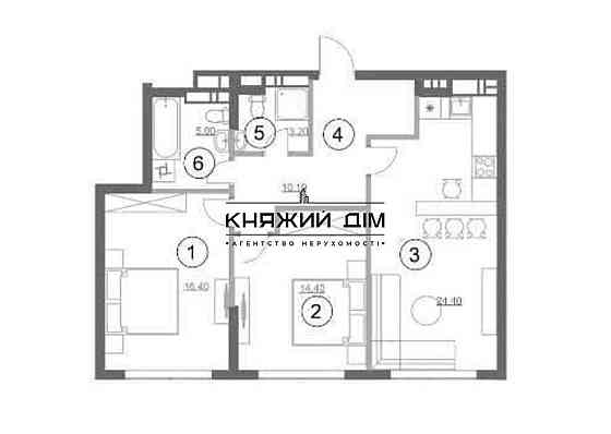 Продаж 2-кімнатної квартири в ЖК Greenville Park. № 21142211 Київ