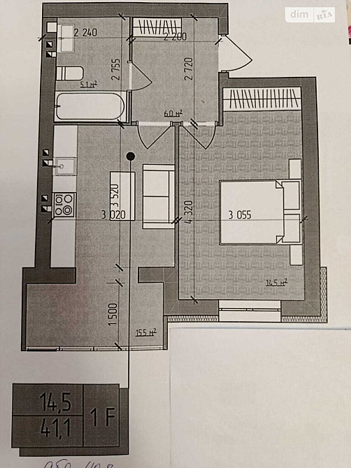 Продаж Квартира 1-кімнатна, 2/3 поверх на Євгенія Патона Вінниця - фото 4