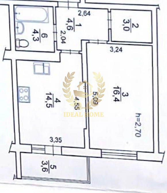 Продаж Квартира 1-кімнатна, 17/24 поверх на Загоровская ул., 17 Київ - фото 2