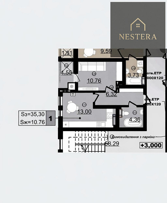 Продаж Будинок 1-кімнатний на вул. Гагаріна Ужгород - фото 3