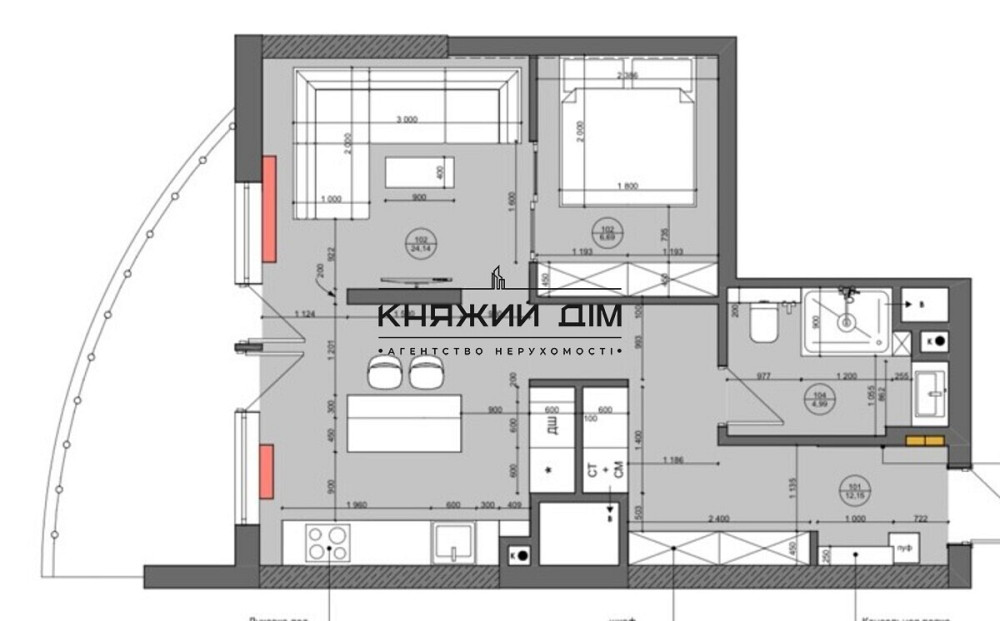Продаж 2-кімнатної квартири в ЖК Alter Ego, метро Печерська. № 21144943 Київ - фото 18